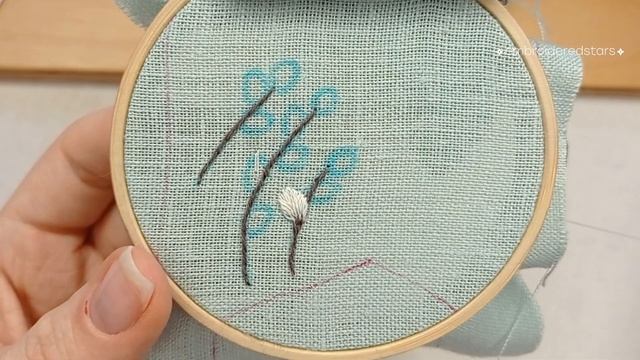 Вышивка вербы