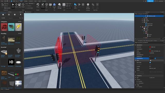 Penalty for running a red light system / ROBLOX STUDIO / TUTORIAL / fine for running a red light смотреть онлайн
