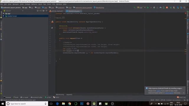 Android Studio - Programmatically set width height and margins for TextView and other views смотреть онлайн