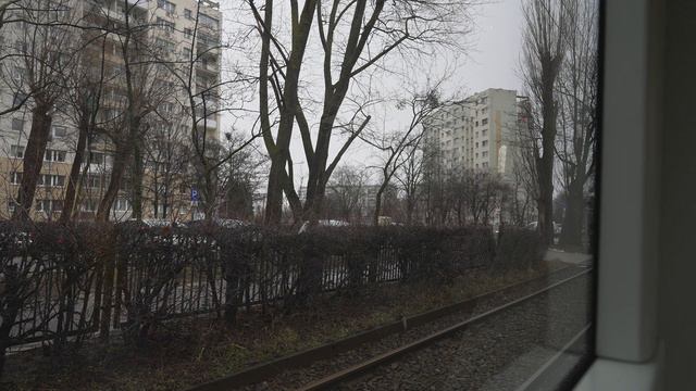 Poland, Gdańsk, tram 12 ride from Uniwersytet to Zaspa смотреть онлайн