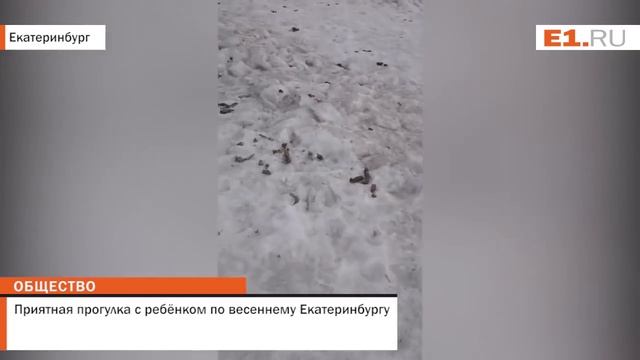 Приятная прогулка с ребёнком по весеннему Екатеринбургу смотреть онлайн