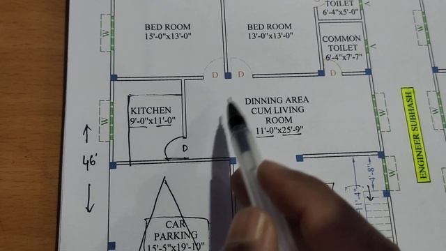 36 x 45 duplex house plan design II 36 x 45 ghar ka naksha II 5 bhk house plan with car parking смотреть онлайн