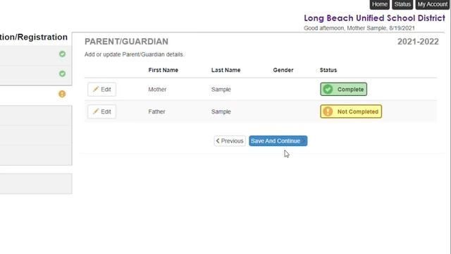 English - ParentVUE Annual Registration Verification смотреть онлайн