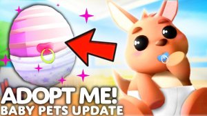 ЧТО???НОВОЕ ЯЙЦО С МАЛЫШАМИ ПИТОМЦЕВ в Адопт Ми! BABY PETS UPDATE! НОВАЯ ОБНОВА! ADOPT ME