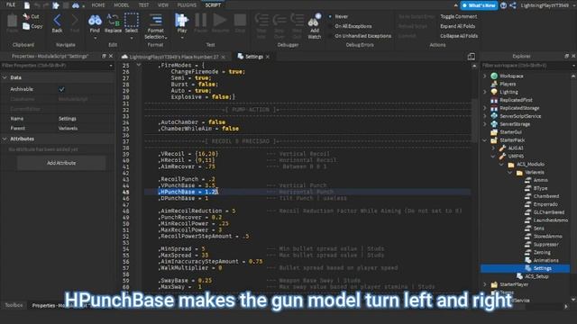 [1.7.5] How to change recoil in ACS gun kit Roblox Studio смотреть онлайн