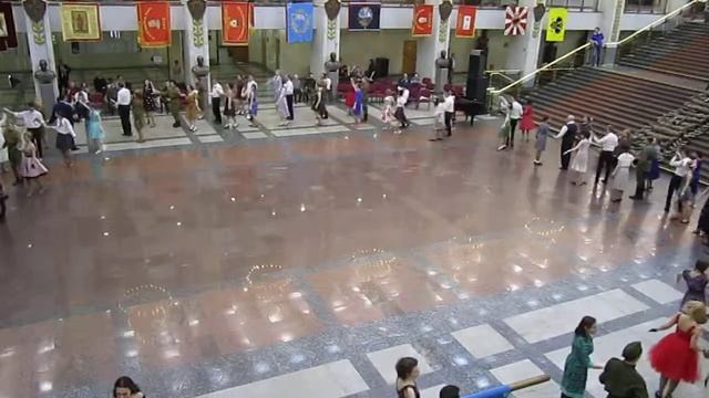 Полька Серпантин. Межвузовский студенческий бал Победы-2017 РГУ им. А.Н. Косыгина 29 апреля 2017 г. смотреть онлайн