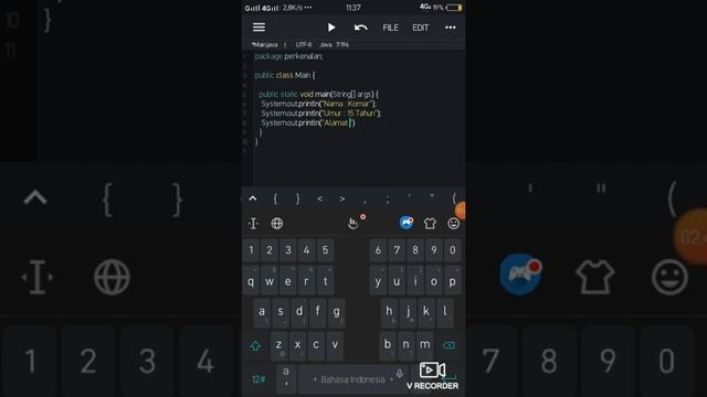 judulnya " tutorial mengcoding data diri menggunakan apk java n-ide" смотреть онлайн