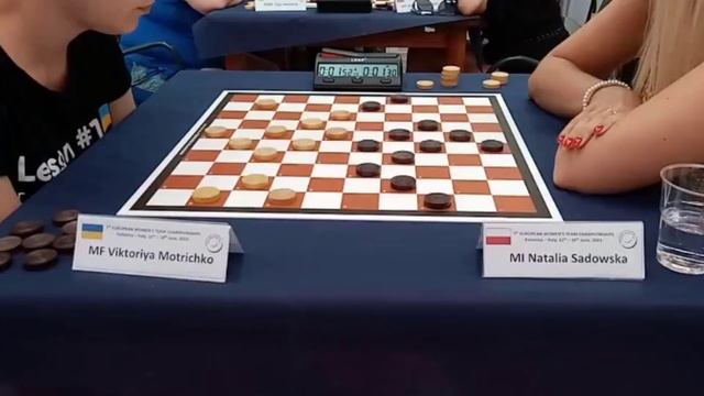 Motrichko - Sadowska. European Draughts Team Championship 2023 (blitz) смотреть онлайн