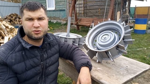 Тяжелые грунтозацепы для мотоблока из автомобильного диска. Вечные железные колеса будущего смотреть онлайн