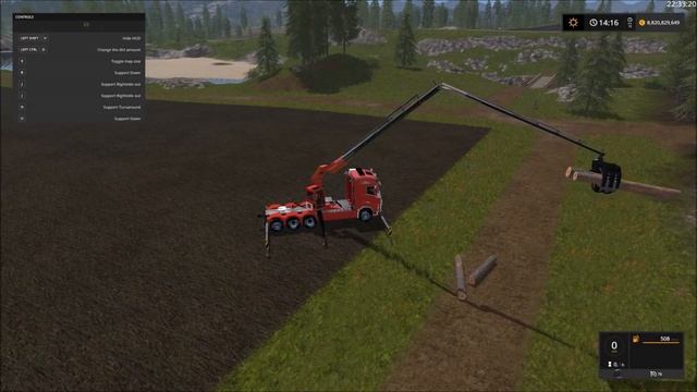 Farming Simulator 17 Extra Long Forestry Crane Volvo 8X4 Semi Truck смотреть онлайн