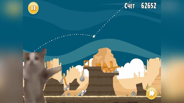 КОТ ШНАПИ ИГРАЕТ В ANGRY BIRDS смотреть онлайн