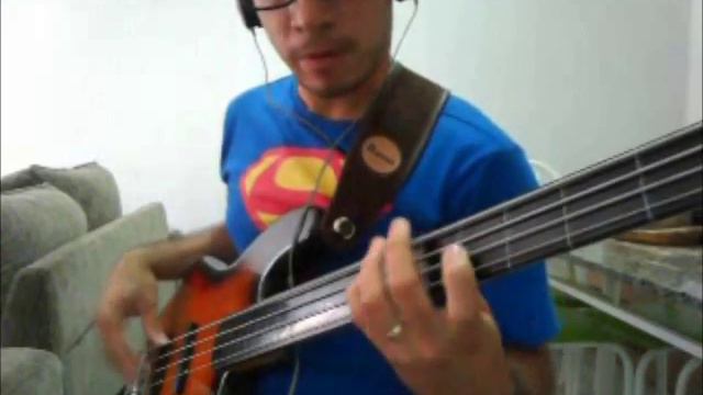Squier by Fender vintage modified jazz bass fretless captadores EMGHZ смотреть онлайн