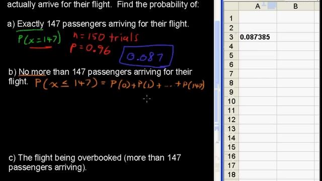 How to Compute Probability in a Binomial Distribution Using Excel - Business Statistics Tips смотреть онлайн