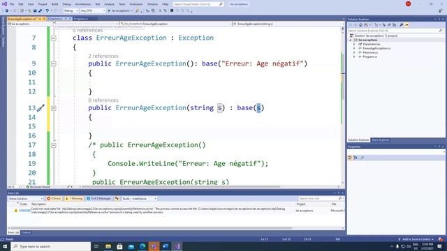 cours C# 15 Enum + Suite Exceptions poo درس سي شارب смотреть онлайн