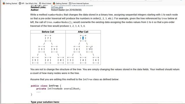 Building Java Programs Chapter 17 Exercise 17.11:numberNodes смотреть онлайн
