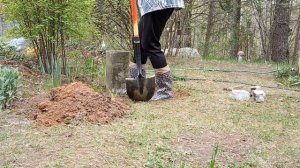 Японский Садовый Фонарь из Цемента часть 2-я  Установка