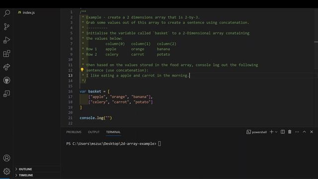 How to setup 2D arrays in Vanilla JavaScript смотреть онлайн