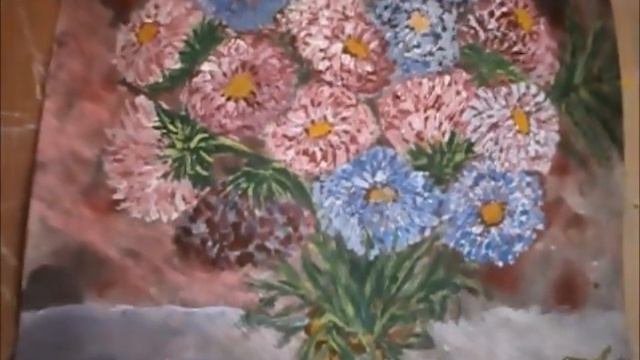 Картины гуашью Марианны Белей-Солтук," Астры" смотреть онлайн