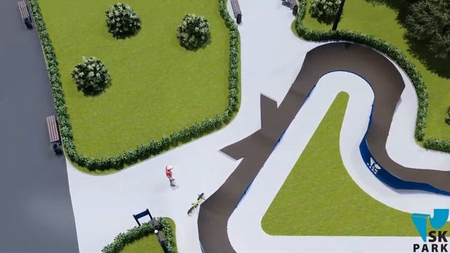 ПАМП ТРЕК SKP 17-16 / MODULAR PUMP TRACK / SKPARK.RU смотреть онлайн