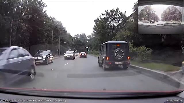 Visiondrive VD-8000HDS 2CH видеорегистратор с двумя камерами ТЕСТ День смотреть онлайн