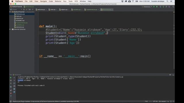 9- Python Dictionary القاموس
