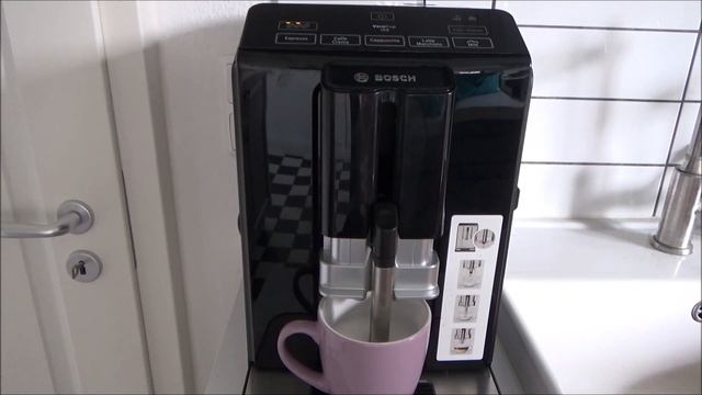 Bosch Verocup 100 Cappuccino zubereiten Cappuccino machen Bosch Verocup 100 смотреть онлайн