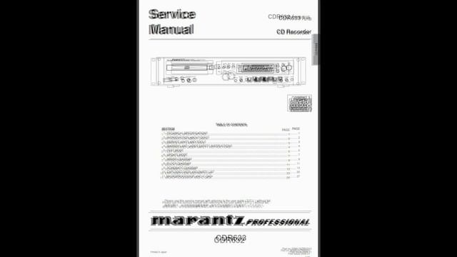 Marantz CD Player Service Manuals смотреть онлайн