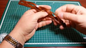 Браслет-косичка из кожи своими руками.