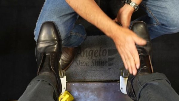 Making OLD and DULL Shoes SHINE! | Angelo Shoe Shine ASMR