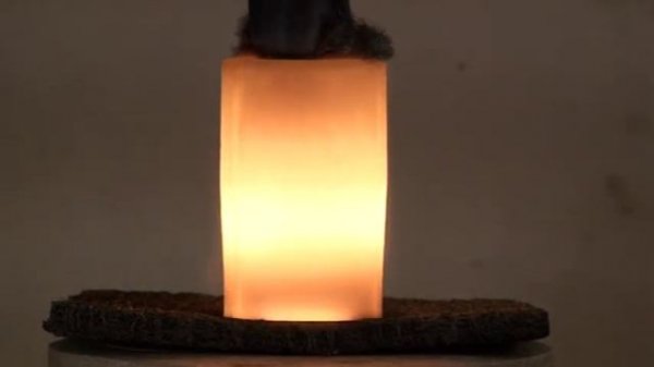 Combustion of titanium in air. Горение титана на воздухе