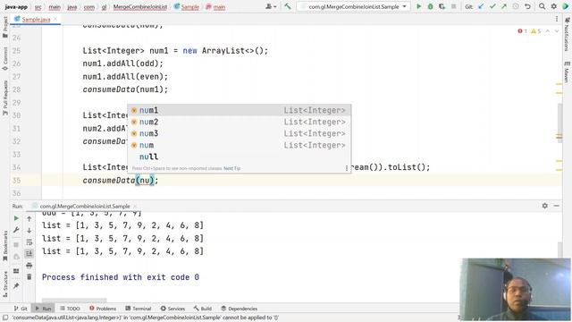 Java Merge Lists | Combine Lists | Join Lists | Stream.concat | Stream.of | List.addAll смотреть онлайн
