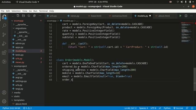 Ecommerce Site using Django Framework | Part 2 | Model Design смотреть онлайн