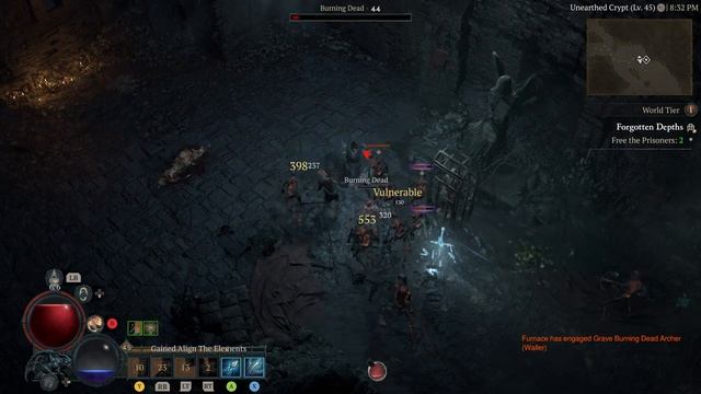 Diablo 4 Dungeon - Forgotten Depths - Xbox Series X gameplay смотреть онлайн