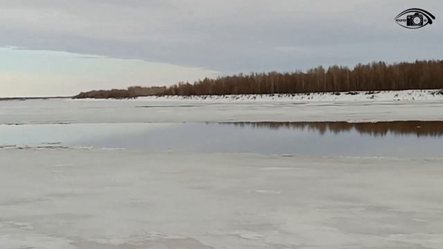Нижневартовские ВИДЕОзарисовки. Весенняя набережная Оби в апреле. смотреть онлайн