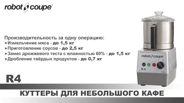 Куттер Robot Coupe R4: ключевые особенности смотреть онлайн