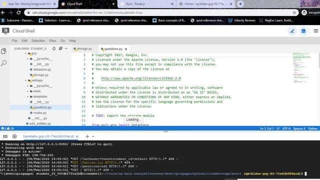 Lab 3: App Dev: Storing Image and Video Files in Cloud Storage - Python смотреть онлайн