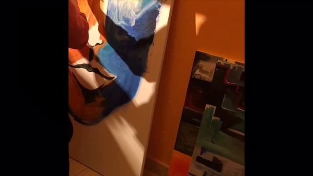 #Abstract #Painting #2 #Faceart , #Абстрактная #живопись # 2 , #抽象繪畫＃2 #wow #how #orange #blue смотреть онлайн