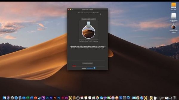 Create a Bootable Install usb Mac OS X Mojave 10.14 Disk Creator