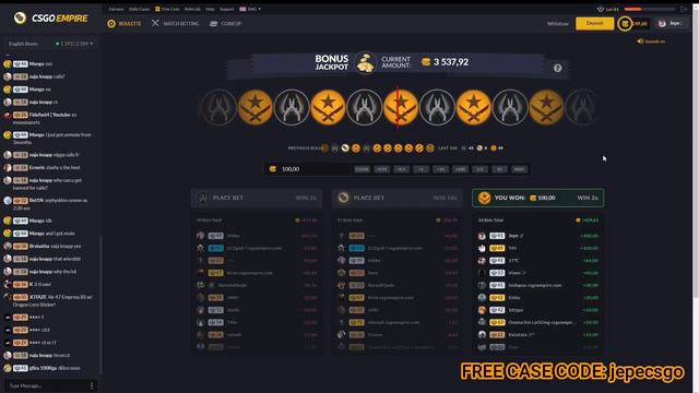 FROM 2$ TO 1000$ AND DAILY CASE FLIP KNIFE UNBOX INSANE LUCKY ON CSGOEMPIRE! смотреть онлайн