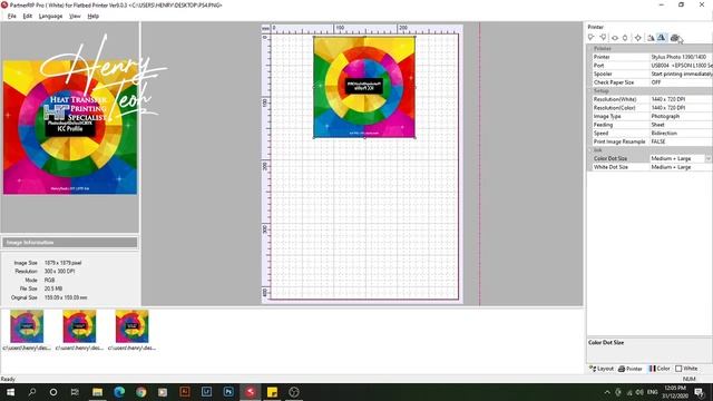 How ICC profile impact your DTF Epson L1800 print output by using PartnerRIP Pro? смотреть онлайн