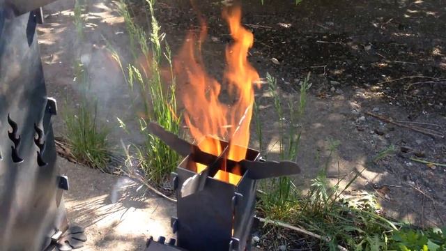 Ракетная печь разборная мини. сталь 2мм смотреть онлайн