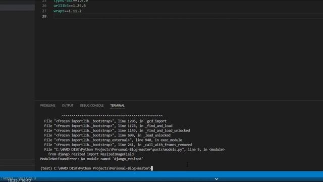 FIxed | No module named 'django resized' | Django Python смотреть онлайн