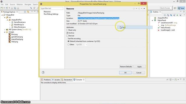 Tutorial-3: Setting up the Menu for the game смотреть онлайн