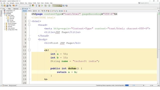 Important tags of jsp | Declarative | Scriptlet | Expressive tags | hindi | Servlet #29 смотреть онлайн