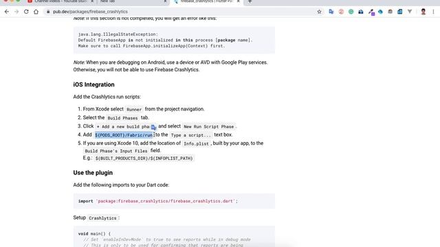 Configure crashlytics in flutter for IOS смотреть онлайн