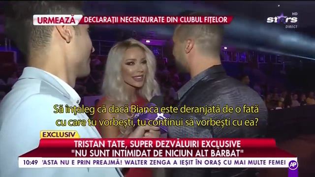 TRISTAN TATE ABOUT ROMANIAN SUPERMODEL BIANCA | TRISTAN ON ROMANIAN NEWS смотреть онлайн