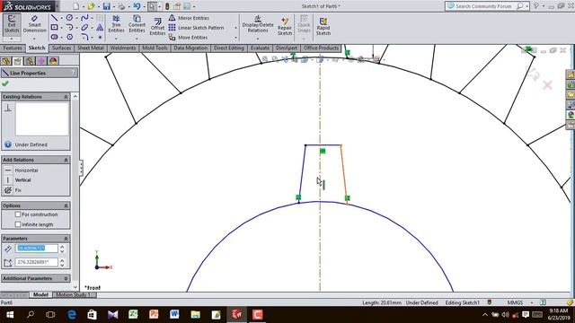 Solidworks Tutorial # Gear 2D Sketch смотреть онлайн