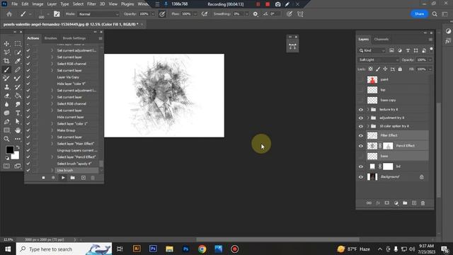 Artistic Pencil Sketch Photoshop Action смотреть онлайн