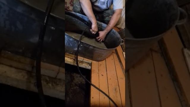 Ручное гидробурение.продувка компрессором.Скважина Большие Уки смотреть онлайн