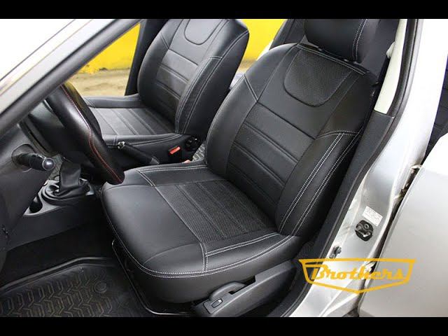 Чехлы на Nissan Almera (G15) из экокожи смотреть онлайн
